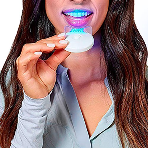 Home Use Teeth Whitening Kit with LED Light 10 Mins Timer & PAP Gel Syringes