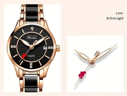 Cupid's Arrow Luxury Calendar Diamond Watch