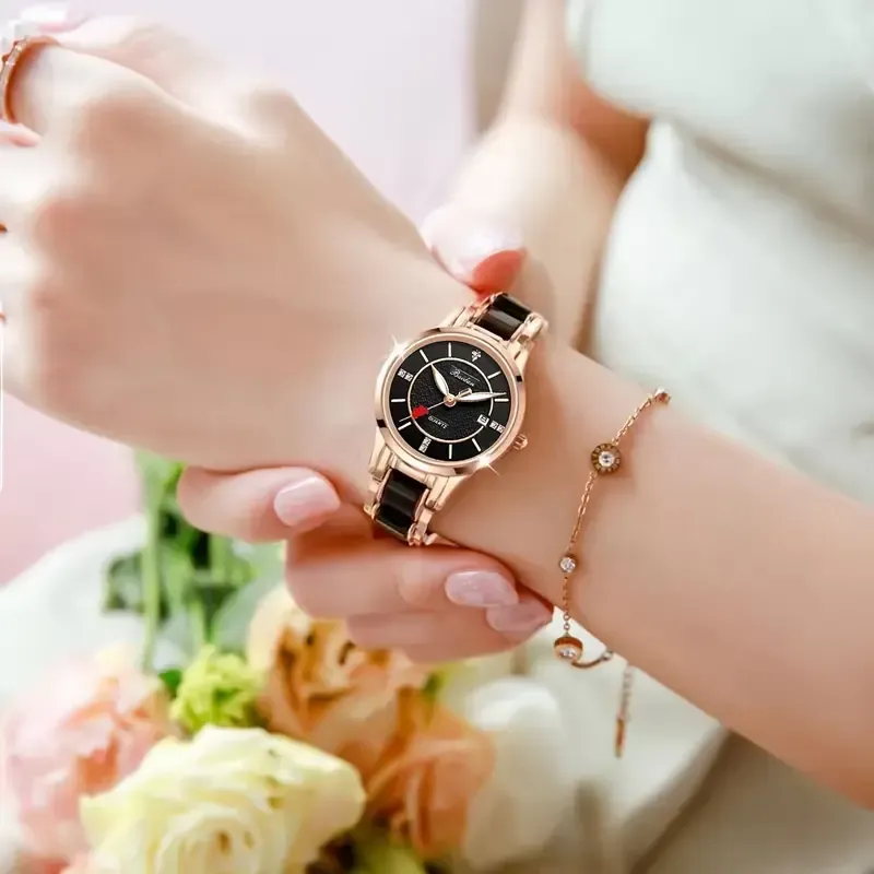 Cupid's Arrow Luxury Calendar Diamond Watch