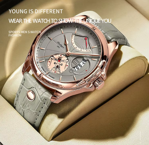 Fashion Trends Men's Leather Quartz