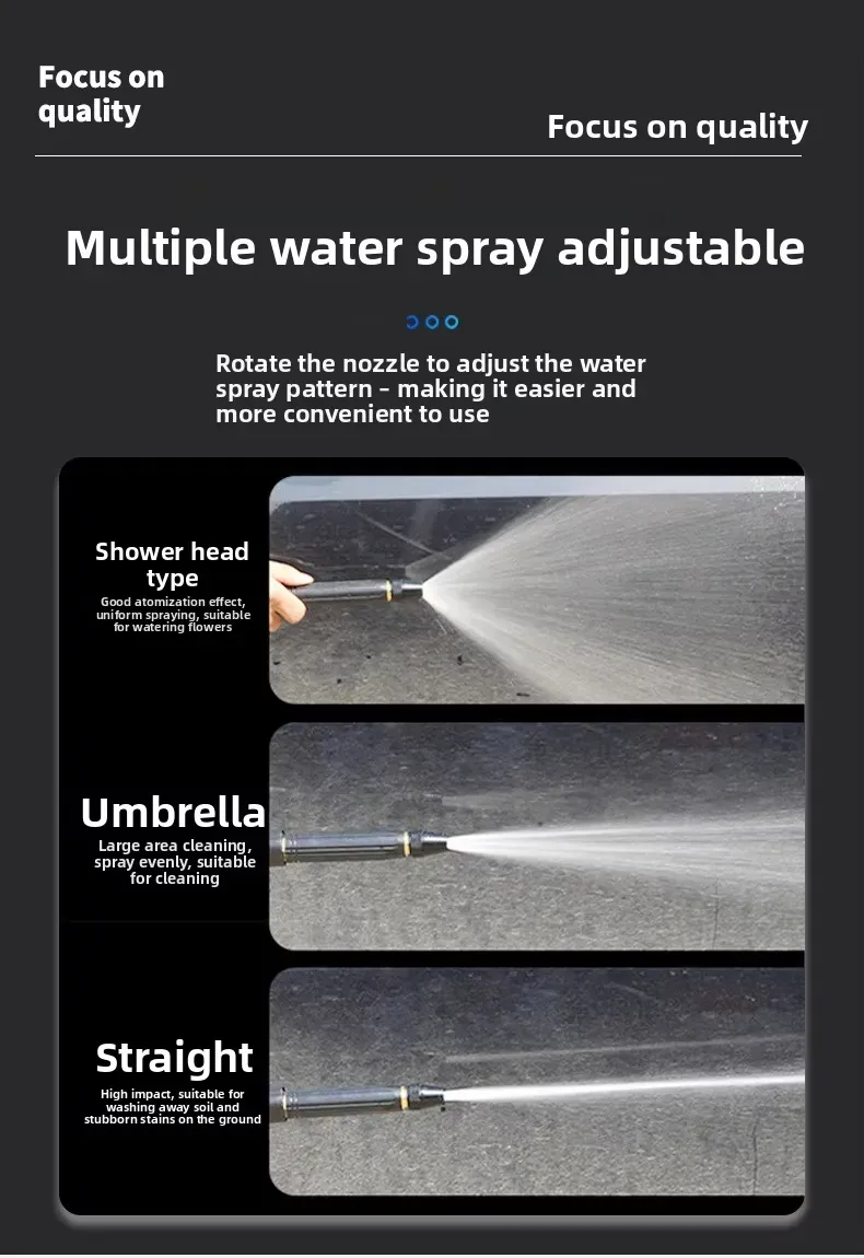 Powerful High-Pressure  Watering Kit Metal Garden Water Guns