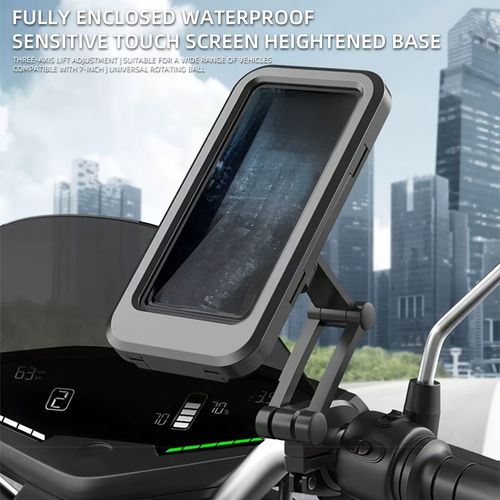 Adjustable 360° Rotatable Acrylic Bicycle Phone Holder