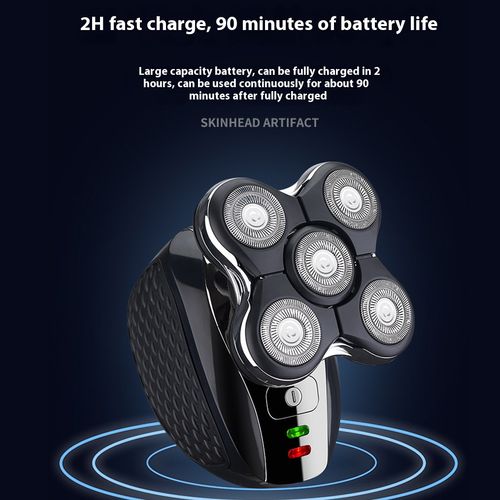 Pro version of 5 in 1 Rechargeable Head Shaver Bald Head Razor Grooming Kit With Hair Clipper