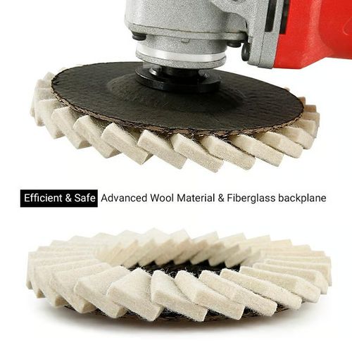 3PCS 125mm Wool Polishing Wheels