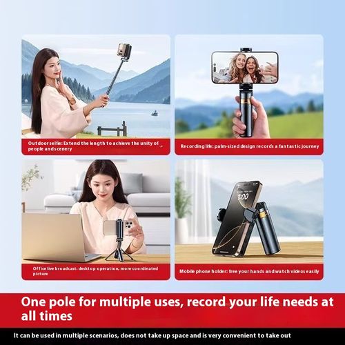 🔥Last 3 Day 57% OFF🔥 Compact 3-in-1 Selfie Stick Tripod with Remote
