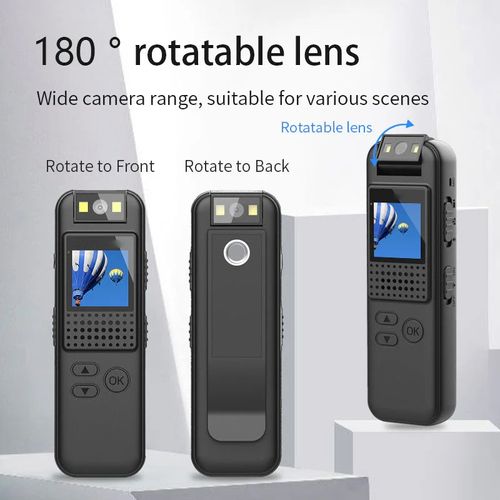 32g HD Night Vision Back Clip Camera Recorder