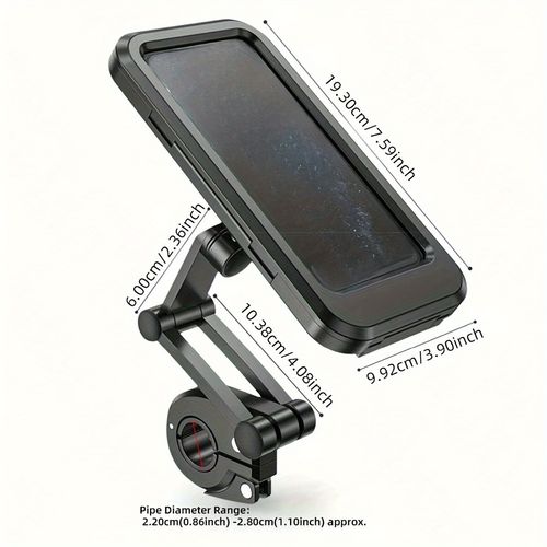 Adjustable 360° Rotatable Acrylic Bicycle Phone Holder