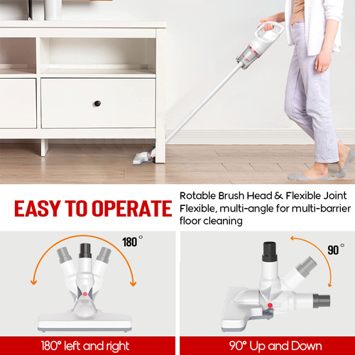 Handheld Vacuum High Power with Long Extension Tube, Car Vacuum Cordless, USB Charging Portable Dust Buster for car House Office Clean
