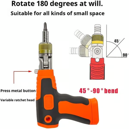 🔥 Upgraded 16-in-1 Portable Ratchet Screwdriver Set with Magnetic Handle 🛠️