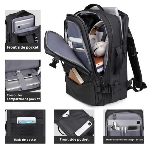 Backpack Travel Bag for Men Large Capacity Business Laptop Expandable