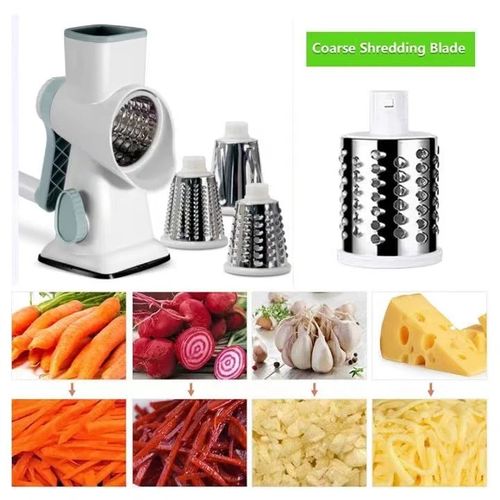 3 in 1 Rotary Cheese Grater Vegetable Slicer