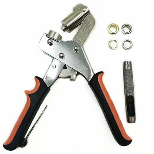 Grommet Tool Kit, Includes 500pcs 0.375-Inch Metal Grommets | All-in-One Eyelet Punch Set for Fabric, Canvas, Tarps & More