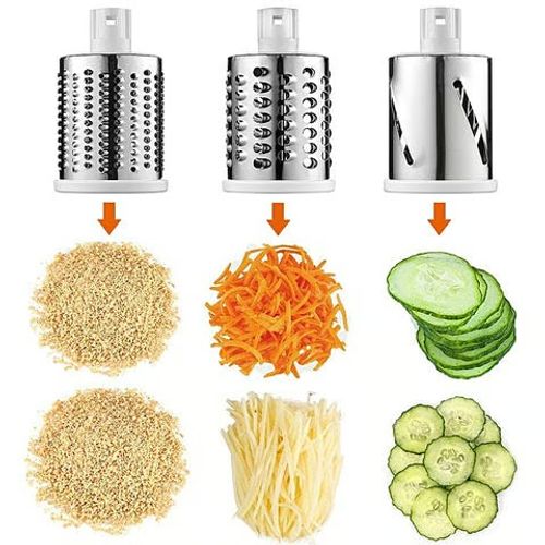 3 in 1 Rotary Cheese Grater Vegetable Slicer