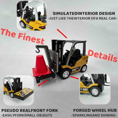 Alloy Miniature remote-controlled forklift