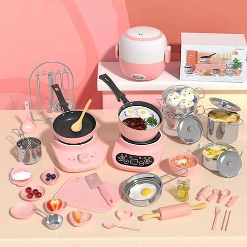 22 PCS Set Best Gift For Kid Childrens Real Cooking Mini Kitchen Toys