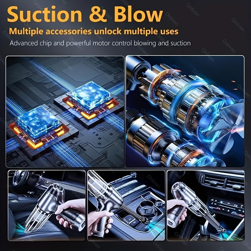 3-in-1 Handheld Vacuum Cleaner, Suitable For Home Car Office Cleaning