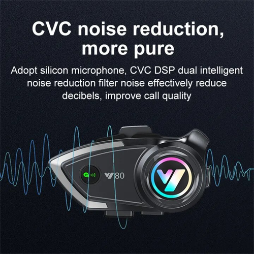 Bluetooth 5.3 Motorcycle Intercom Wireless Earphone Y80 for Helmets