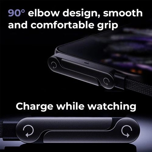 ⚡2-in-1 Invisible Holder Charger Cable – 240W Fast Charging Cord with Built-In Phone Stand