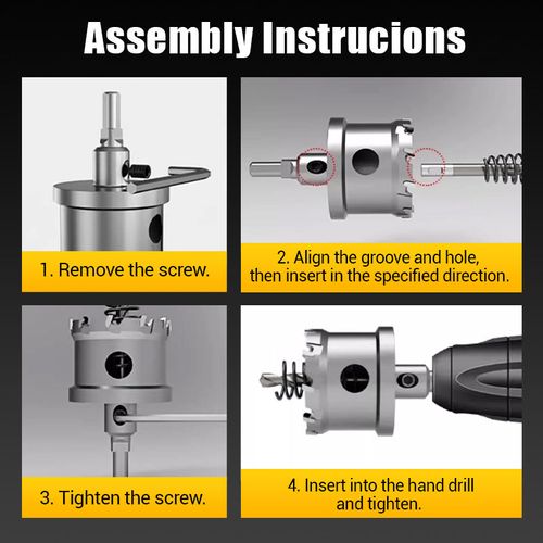 🔥10 PCs Carbide-Tipped Hole Cutter for Metal
