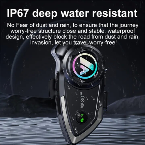 Bluetooth 5.3 Motorcycle Intercom Wireless Earphone Y80 for Helmets