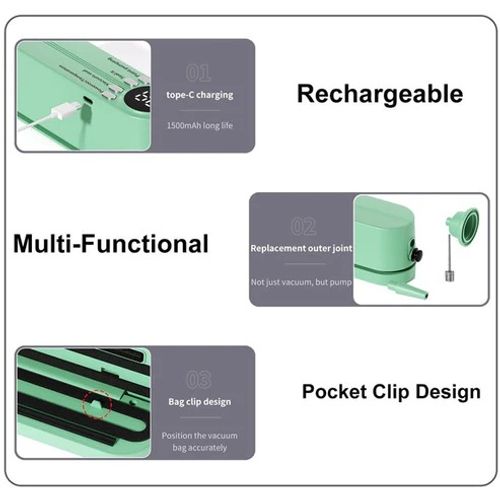 💥Portable Handheld Vacuum Food Preservation Packaging and Laminating Machine🍃