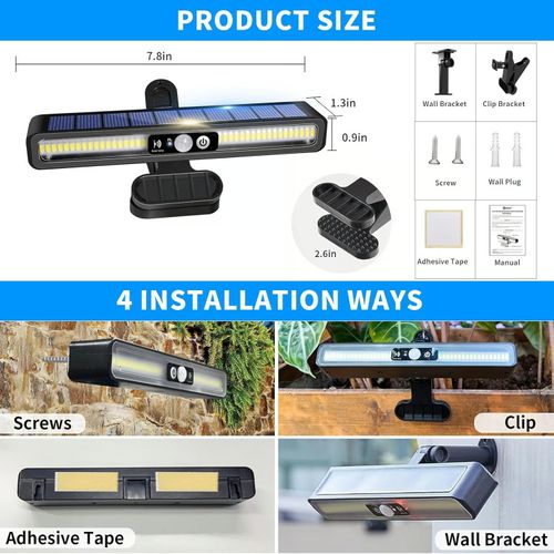 Ultra-Bright Solar Clip-On Landscape Light