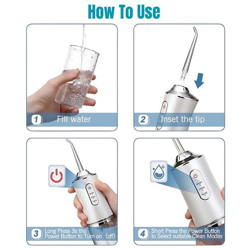 Rechargeable Water flosser portable teeth cleaner travel toothbrush portable oral dental floss irrigator