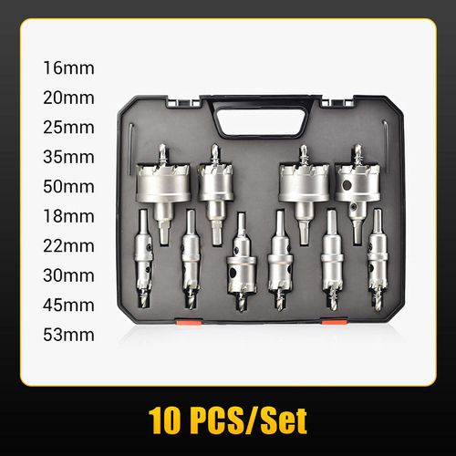 🔥10 PCs Carbide-Tipped Hole Cutter for Metal