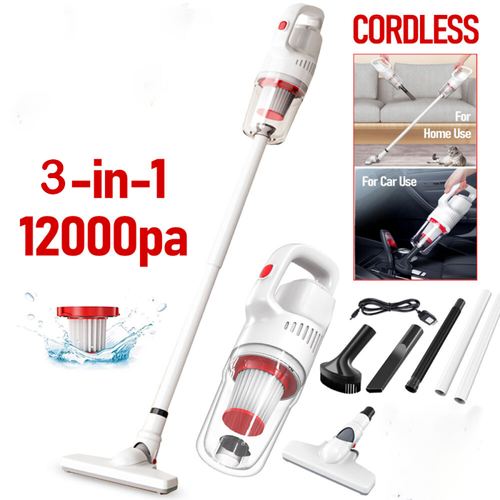 Handheld Vacuum High Power with Long Extension Tube, Car Vacuum Cordless, USB Charging Portable Dust Buster for car House Office Clean