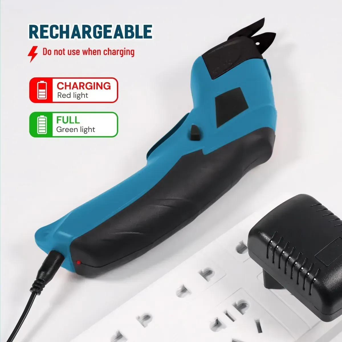 Cordless Electric Scissors, 2PCs Cutter Head