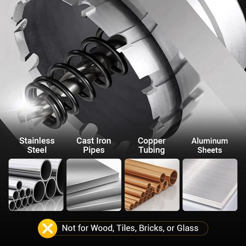 🔥10 PCs Carbide-Tipped Hole Cutter for Metal