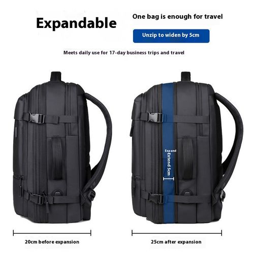 Backpack Travel Bag for Men Large Capacity Business Laptop Expandable