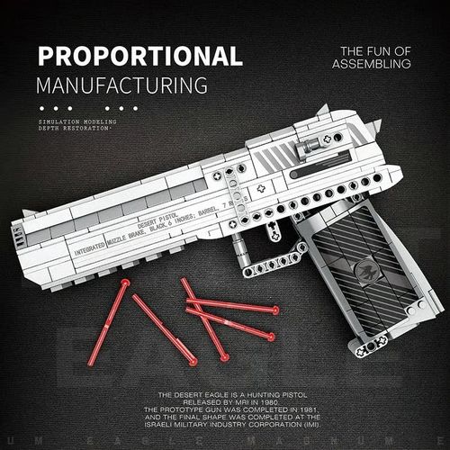 🎯408 PCS Gun Model kit with Shooting Function