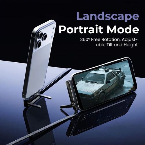 ⚡2-in-1 Invisible Holder Charger Cable – 240W Fast Charging Cord with Built-In Phone Stand