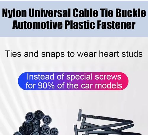 （100）Everything can be tied. Nylon universal cable tie buckle plastic fastener