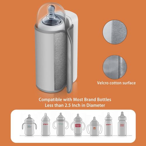 Portable Youngsters Bottle Warmer, Suitable for Travel, Quick Heating, Constant Heating for Up to 5 Hours, Accurate Temperature Control, Comfortable Feeding Anywhere, Waterless Heating Mil