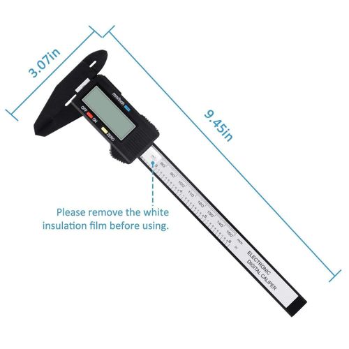 150mm 100mm Electronic Digital Caliper Carbon Fiber Vernier Caliper Micrometer Measuring Tool Digital Ruler