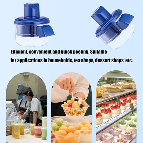 Electric Grape Peeling Machine, Garlic Peeler Machine, Automatic Small Fruit Peeling Tool, Rechargeable Home Kitchen Aid Peeler for Elderly, Commercial Smart Fruit Machines