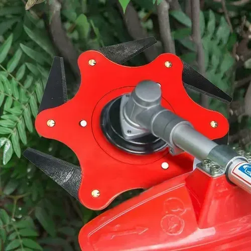 💥UNIVERSAL 6-Steel Razors Trimmer Head Tired of your trimmer being too weak to cut tough weeds? Replace your trimmer head with the Steel Trimmer Head that slices through grass, branches, weeds and more!