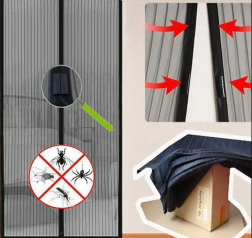 🔥Magnetic screen door. Anti-mosquito. Quiet ventilation