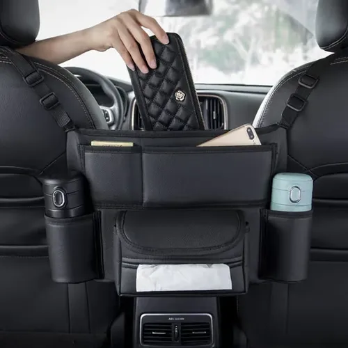 🔥Car Storage Pocket Car Storage Pocket is the perfect place for your purse or your handbag will not tip and lose its contents when you brake suddenly. It is designed to help you store extra items like documents, phone, or any valuable items that you need most to keep them organize and easy to reach.