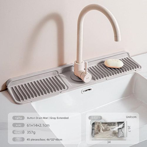 Button silicone faucet drain pad kitchen sink storage pad wash basin leak-proof non-slip pad