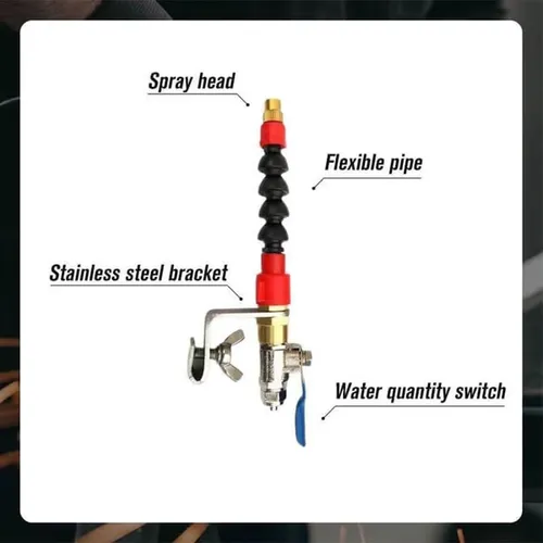 Cutting Machine Misting System Water Sprayer High efficiency dust collector: precision cleaning position, reduce dust, protect your health, clean the dust on the of the cutter, easy to clean, use less water to clean most of the dust