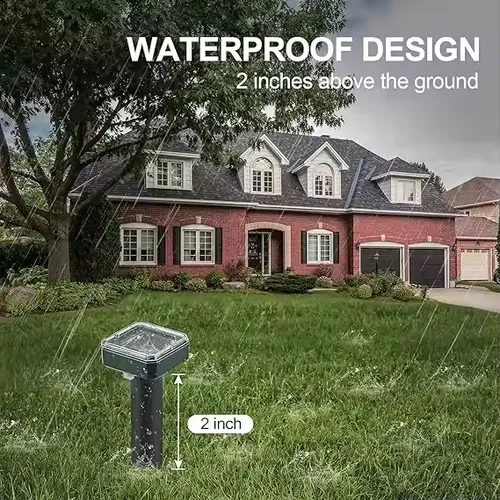 🔥 Solar Power Mouse Mole Snakes Pest Rodent Repeller Solar Powered - No need to replace battery  Waterproof-Suitable for all weather conditions-IP65 level