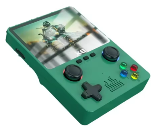 3.5Inch IPS Screen X6 Game Console Handheld Game Player Dual Joystick GBA Video Game Console 11 Simulators Kids Gifts