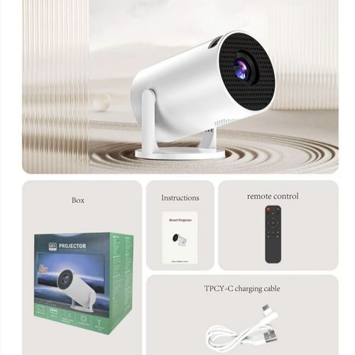 A home entertainment powerhouse! This portable projector is affordable, energy-efficient, and portable, making it easy to transform your living room into a home theater for cozy movie nights and exciting football matches!