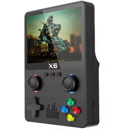 3.5Inch IPS Screen X6 Game Console Handheld Game Player Dual Joystick GBA Video Game Console 11 Simulators Kids Gifts