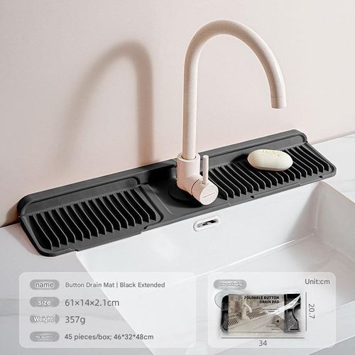 Button silicone faucet drain pad kitchen sink storage pad wash basin leak-proof non-slip pad