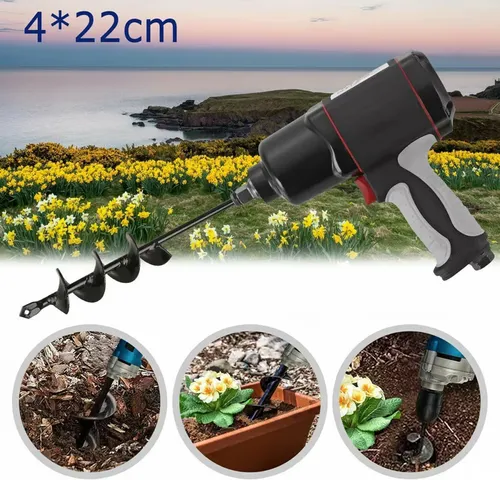 Easy Gardening Auger Spiral Drill Bit PERFECT FOR PLANTING BULBS, BEDDING PLANTS, AND SEEDLINGS