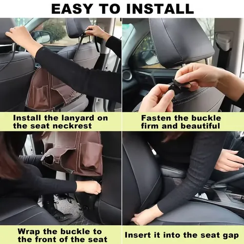 🔥Car Storage Pocket Car Storage Pocket is the perfect place for your purse or your handbag will not tip and lose its contents when you brake suddenly. It is designed to help you store extra items like documents, phone, or any valuable items that you need most to keep them organize and easy to reach.